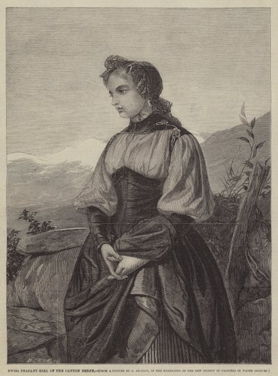 Chica campesina suiza del cantón de Berna de John Absolon